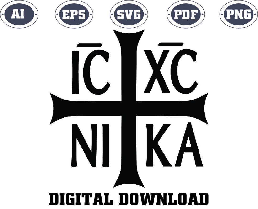 ICXC NIKA Vector - Digital Religious Art for Print on Demand