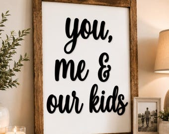 Personalized 3D Family Sign: You, Me & [Names]