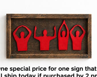 Wooden Sport Sign|Sports Decor|Symbols spelling OHIO | Ready to ship now special offer
