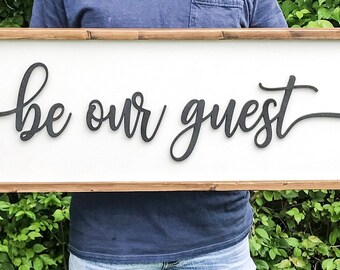 Be Our Guest Etsy