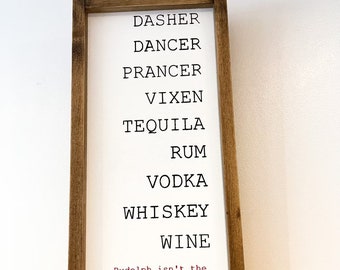 Lustiges Rentier-Bar-Schild