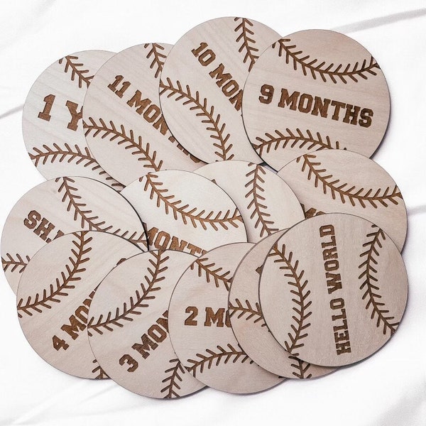 Baseball Milestone/Infant Signs/Monthly baby rounds/Baseball baby shower/Baseball nursery/Milestones theme/ New baby gift milestones