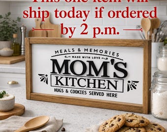 Bestseller for Mother’s Day sign, Special one sign price today for Mom ,Personalized Meals & Memories Sign | Mom’s gift