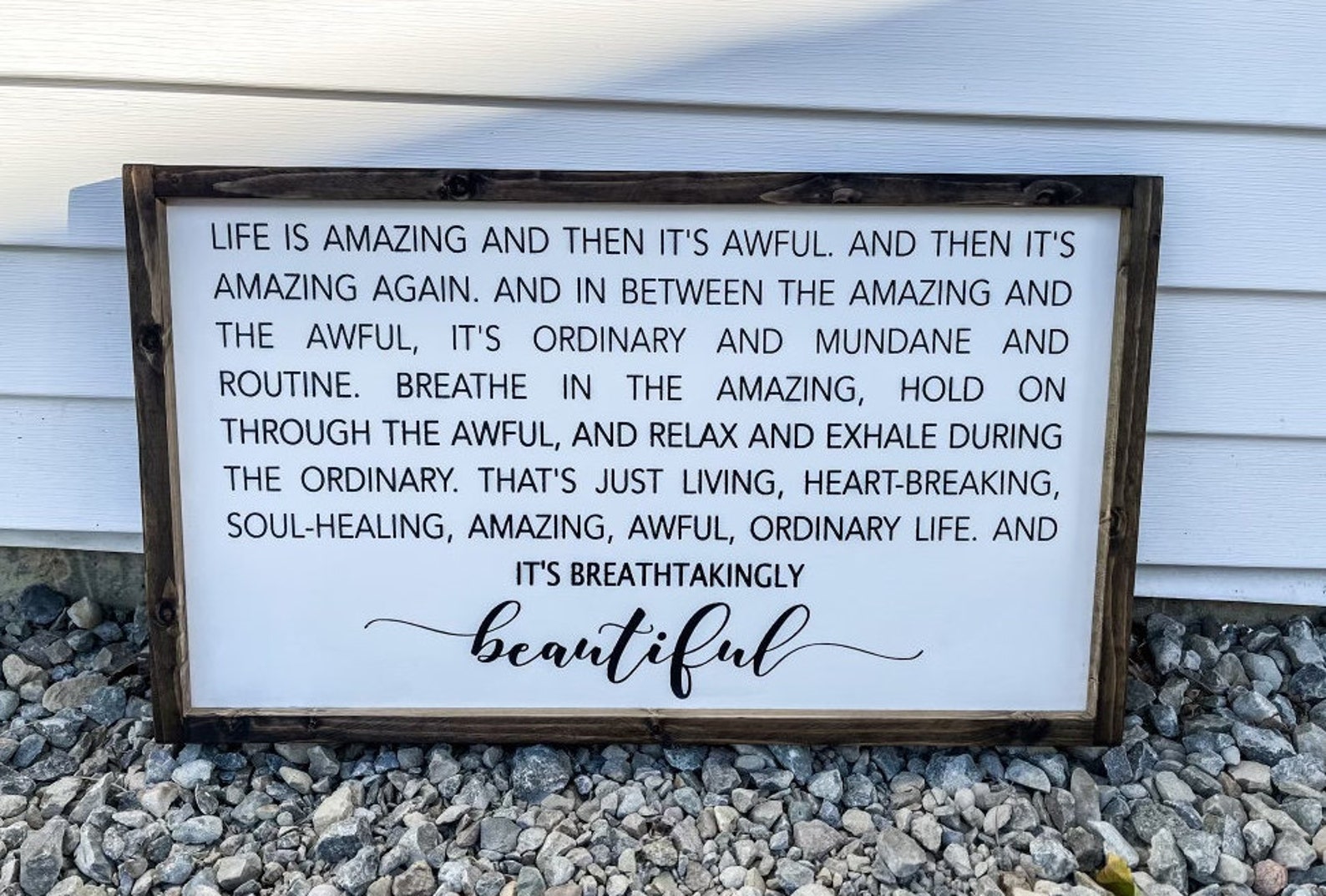 Life is amazing and then its awful signIts awful sign life | Etsy