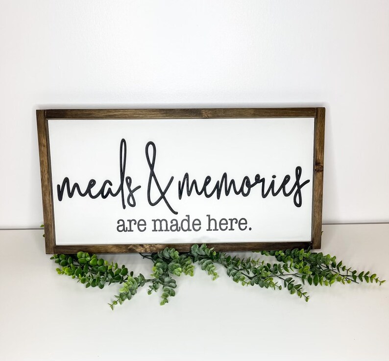 Meals And Memories Are Made Here Sign Mother U19s Day Meals And Memories Are Made Here Sign Wood Meals And Memories Are Made Here Sign Framed Home Living Home Decor Vadel Com