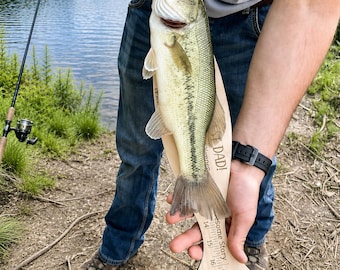 Personalized Fishing Ruler | Father's Day Engraved Wood Sign