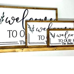 Welcome to Our Homepersonalized Welcome to Our Home - Etsy