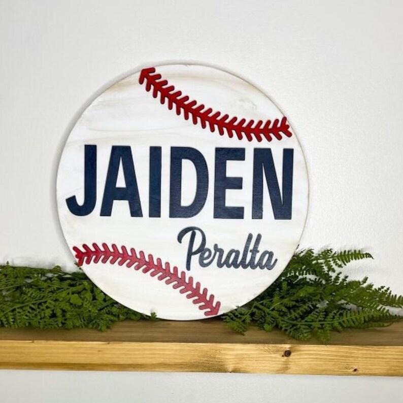 Custom Baseball Name Baseball Name Vintage Baseball Name Etsy