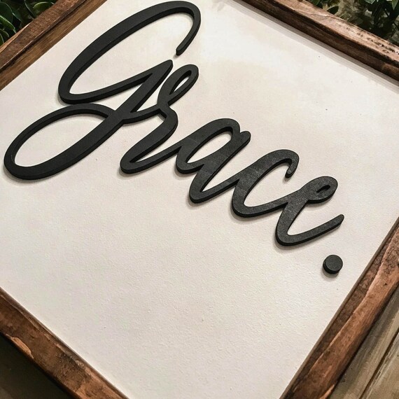 Grace Wood Slat Sign Burge And Company GRACE By E15 | STYLEPARK