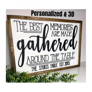 Dining room decor the best memories are | Home decor farmhouse memories |Modern dining room decor gather|Dining room wall decor gathered