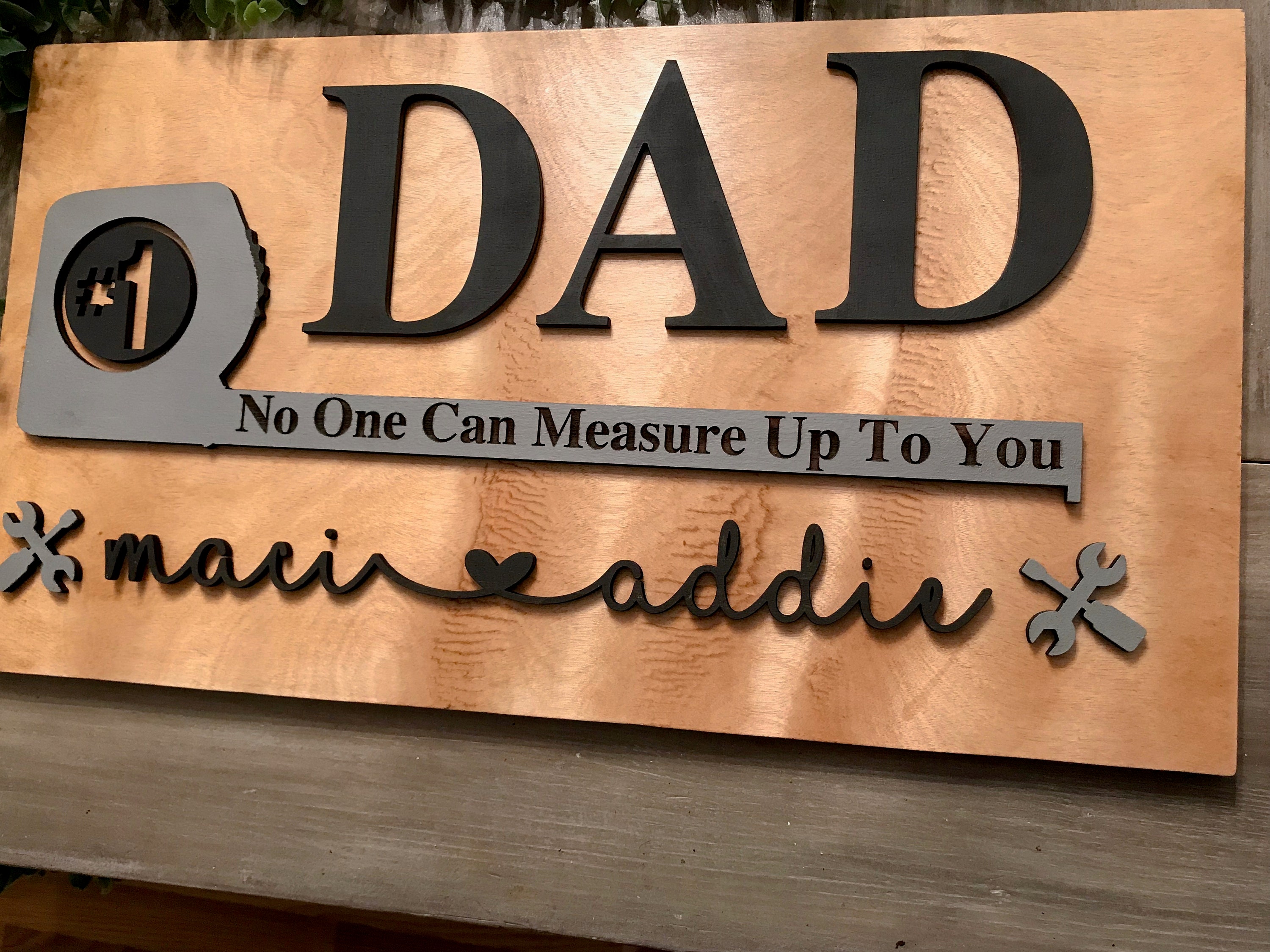 No One Can Measure Up To You Fathers Day Personalized Sign Etsy No One Can Measure Up To You Fathers Day Personalized Sign Etsy