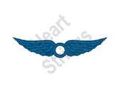 Circle Wings Crest - Machine Embroidery, Embroidery Designs, Embroidery Patterns, Embroidery Files