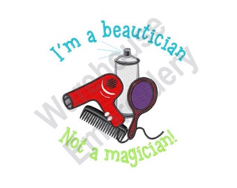 Hair Salon Machine Embroidery Design Embroidery Designs Etsy