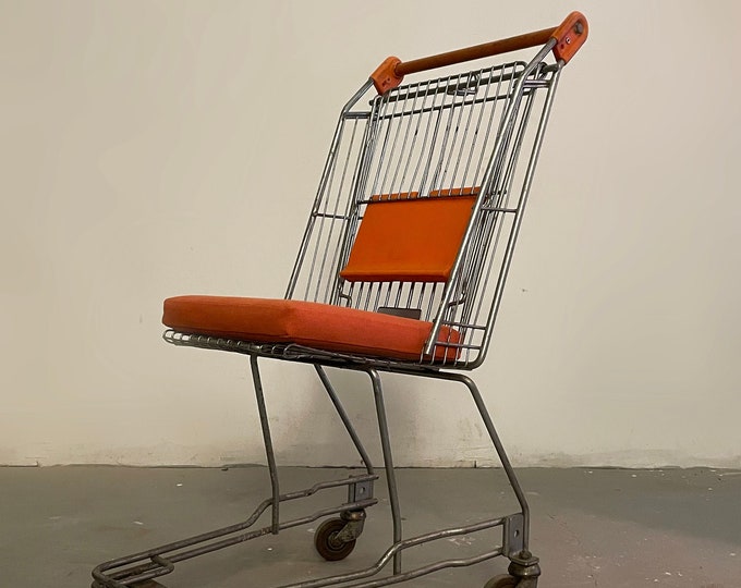 Recycling Shopping Cart Chair Ecodesign Etsy