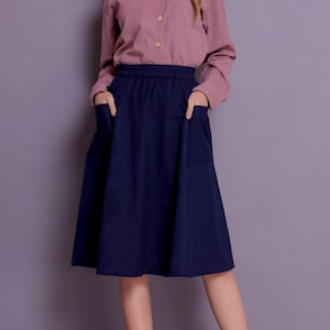 Navy blue skirt online hotsell