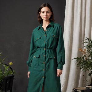 utility midi shirt dress Poplin Utility Midi Shirtdress