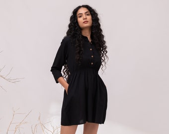 chinese dress ladies Lyra Mini Romper Dress - Blue