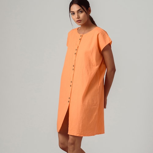 Shirt Dress for Women Long Shirt Dress Casual Linen Dress Etsy