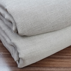 100% Pure 60" Natural Linen by the Yard, Medium and Heavy Weight Natural Linen Fabric, Natural Linen Fabric for sewing, Linen for wedding