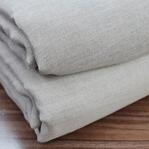 100% Pure 60&quot; Natural Linen by the Yard, Medium and Heavy Weight Natural Linen Fabric, Natural Linen Fabric for sewing, Linen for wedding