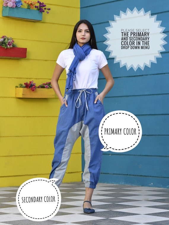 最新 STREET Cuff Elastic Color Dual Women, for Pants Jogger STYLE Clothing