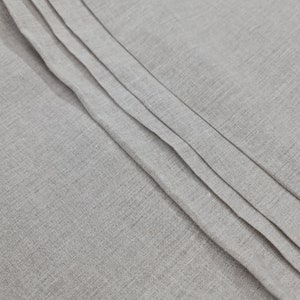 60&quot; Wide Undyed Natural Linen Fabric: Medium & Heavy Weight, 100% Pure Linen