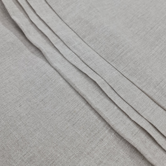 60" Wide Undyed Natural Linen Fabric: Medium & Heavy Weight, 100% Pure Linen