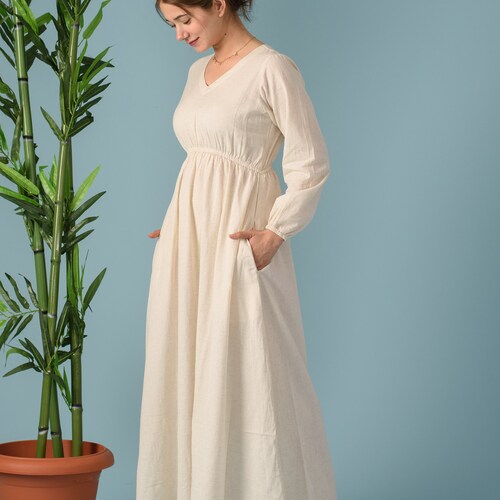 chinese dress ladies Plus Size Boho Floral Empire Waist Paisley Print Maxi Dress  Anna-Kaci