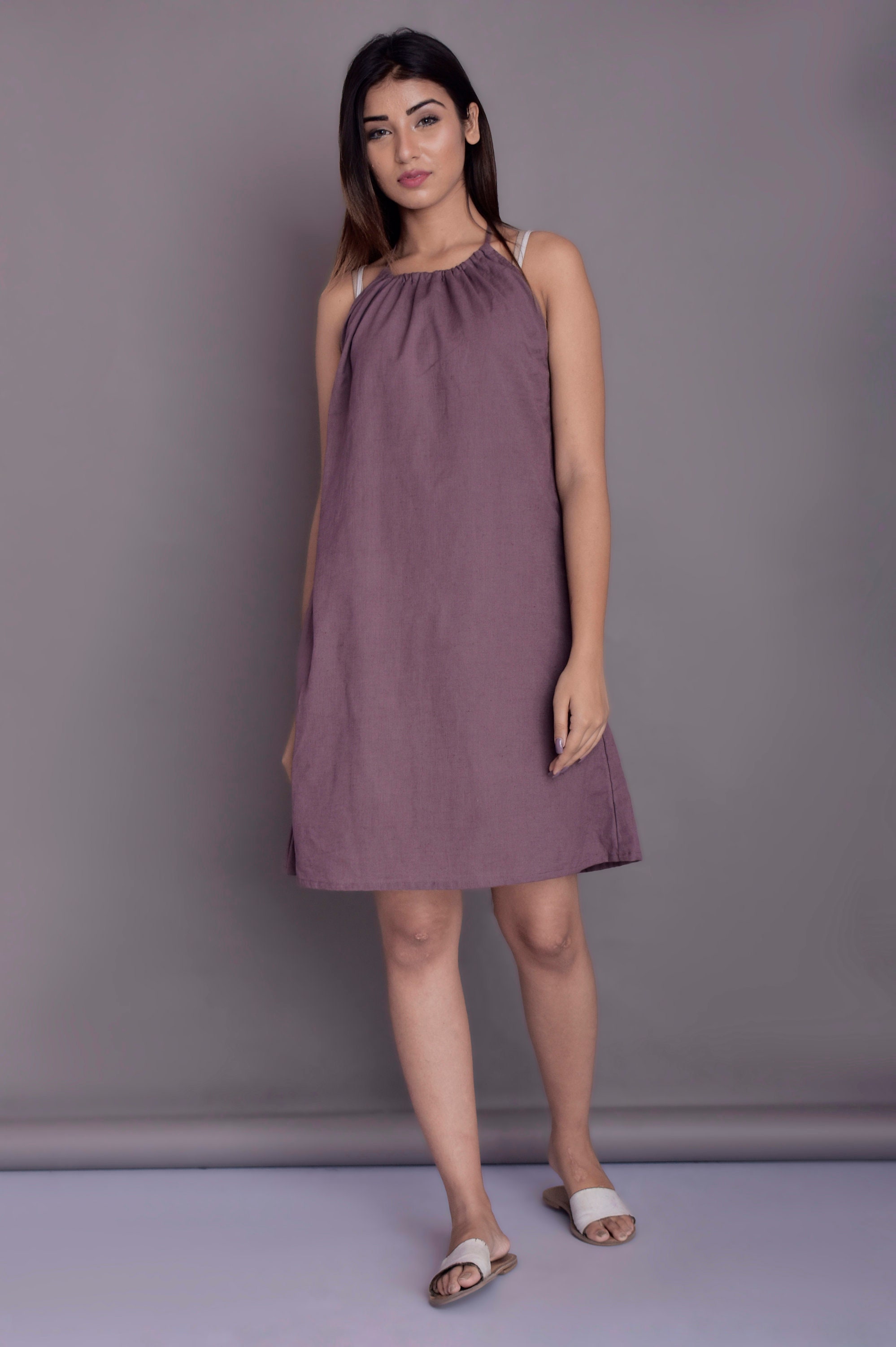 halter neck summer dress