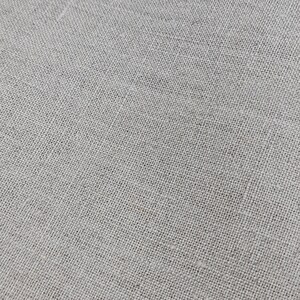 May include: Close-up of a light gray woven fabric with a subtle texture.