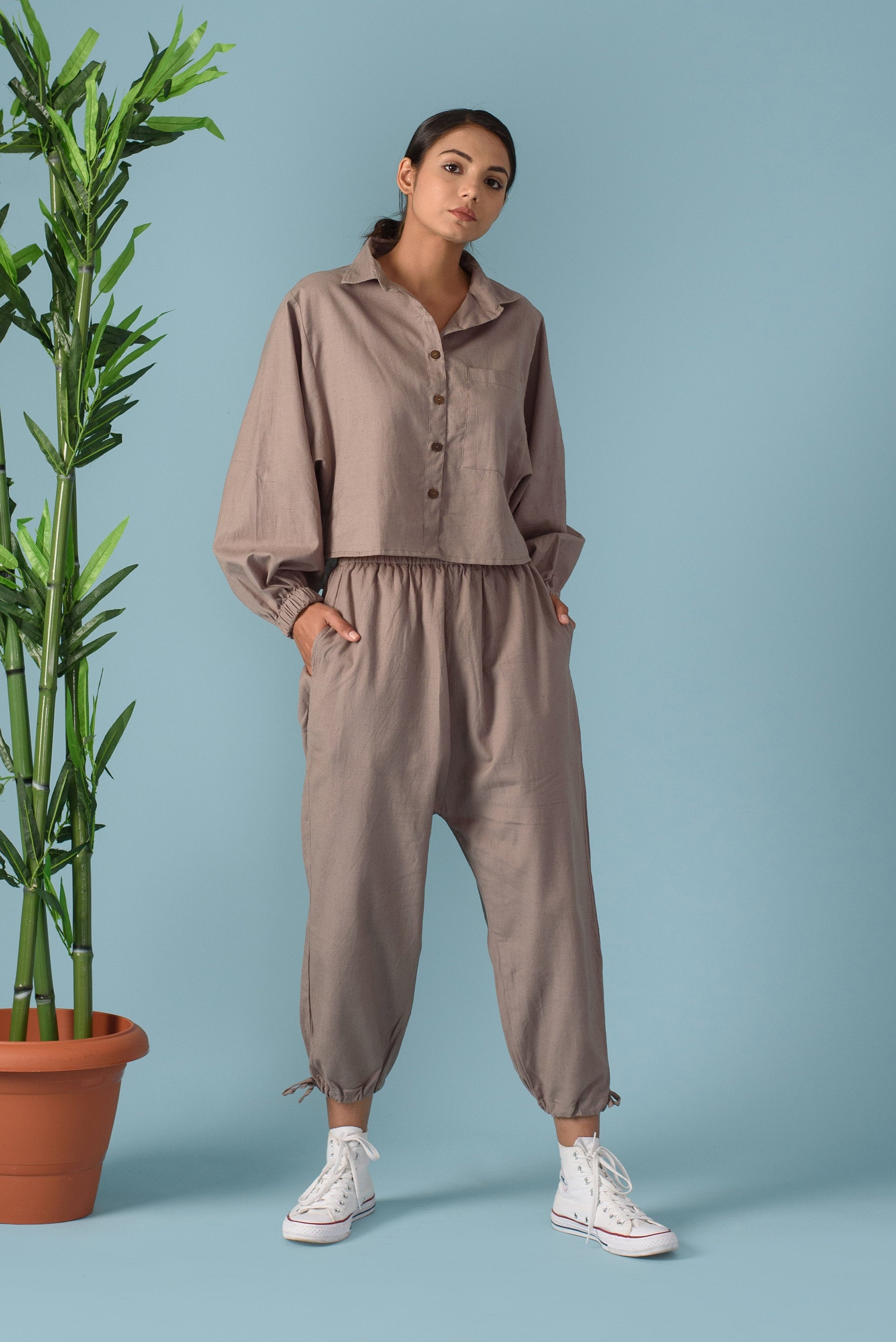 Linen Jogger Pants Linen Harem Joggers Ankle Strings Pants Etsy