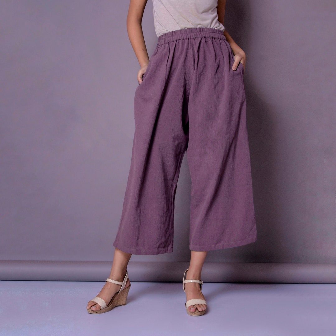 Linen Casual Baggy Pants Loose Linen Pants With Pockets - Etsy