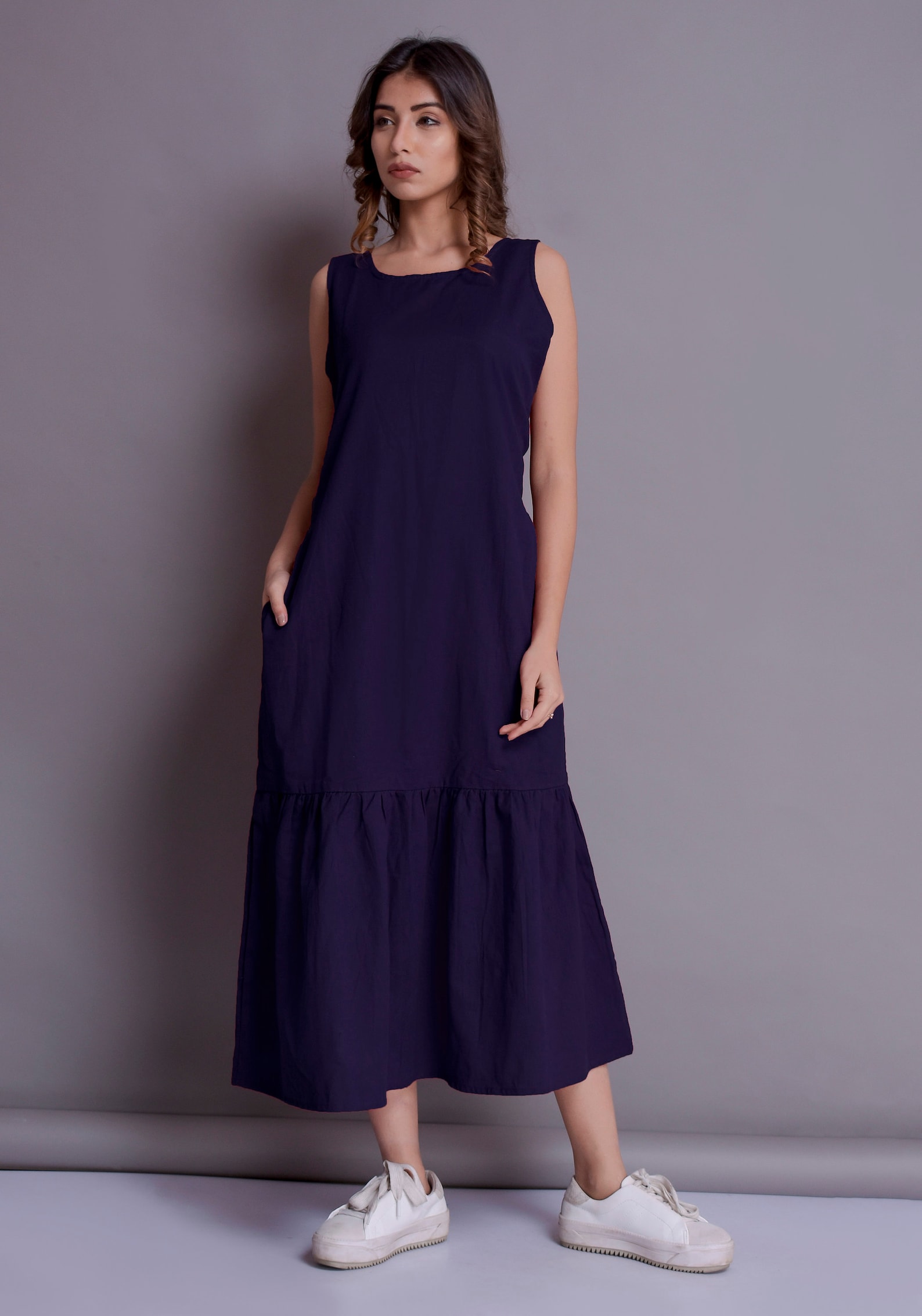 Linen Maxi Linen Sleeveless Maxi Dress Maxi for women Full | Etsy