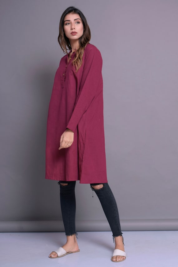 Long Shirt for Women Indian Kurta Kurti 