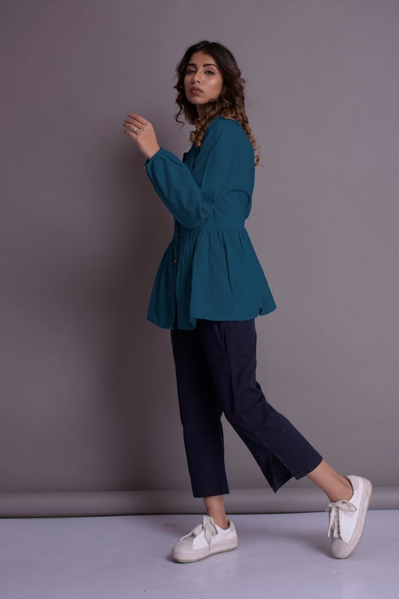 Oversized peplum shirt hotsell