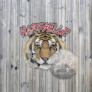 Hartselle Tigers vintage png, sublimation design, digital download