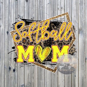 Softball Mom digital design, png, sublimation