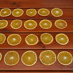 20 or 100 pc dried orange slices decorative
