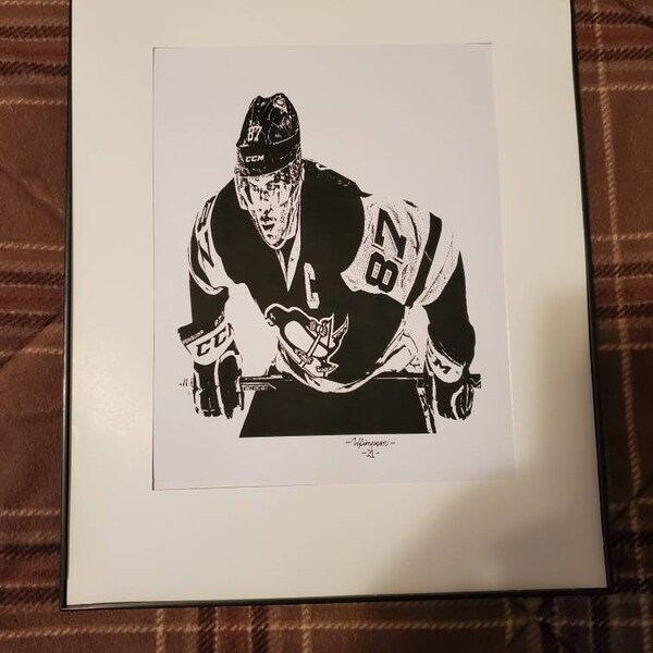 Sidney Crosby vector drawing