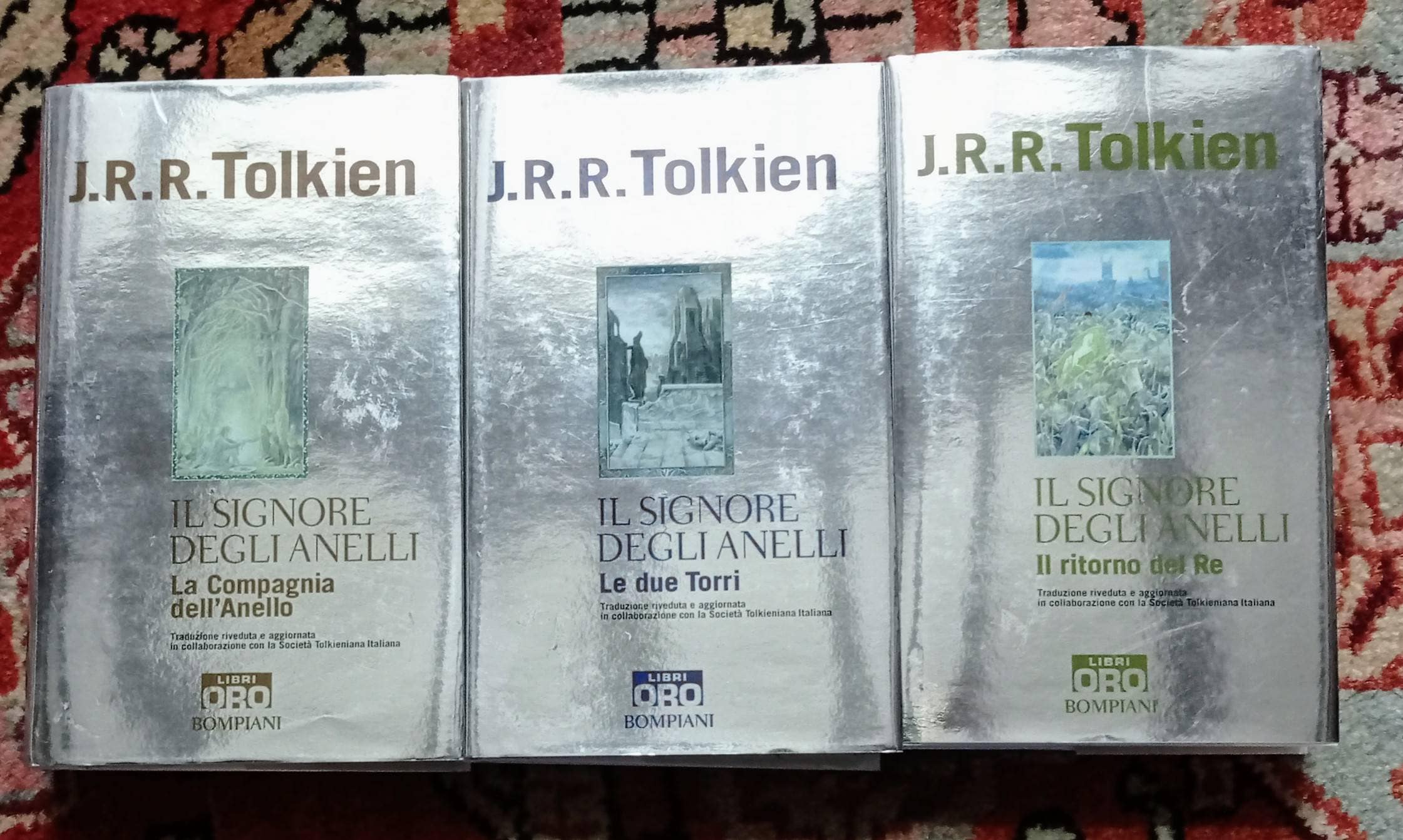 J.R.R. Tolkien: the Lord of the Rings Trilogy Bompiani Oro 