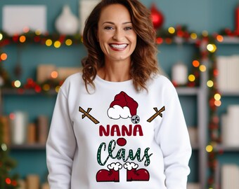 Nana Claus iron on transfer