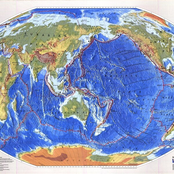 The Earth's Fractured Surface Map