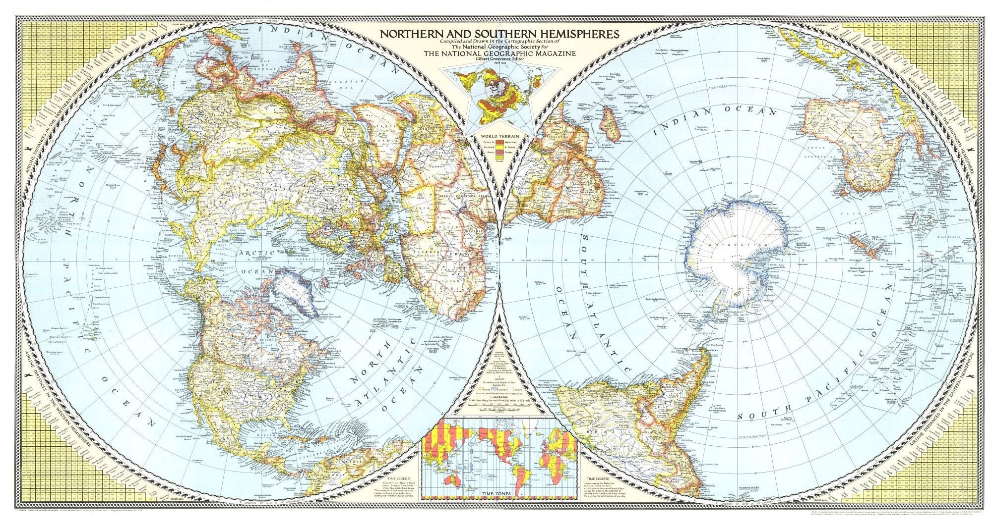 Northern and Southern Hemispheres Map the National Geographic