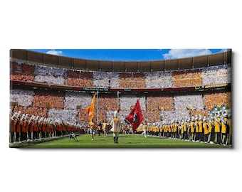 Tennessee Volunteers / Stampa dello stadio Neyland / Corsa attraverso la T Panoramica