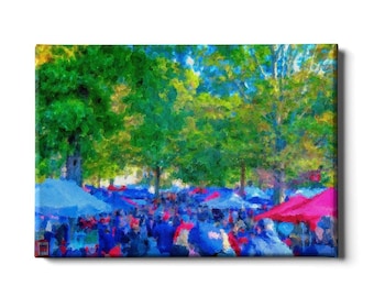 Ole Miss Rebels Art | The Grove Tailgating Canvas Print