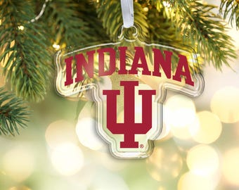 Indiana Hoosiers Christmas Ornament | Indiana University Ornament | IU Luggage Tag