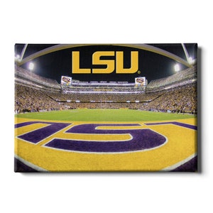 LSU Tigers | Death Valley | LSU End Zone | LSU Tigers Merchandise | Louisiana State University | Wall Art