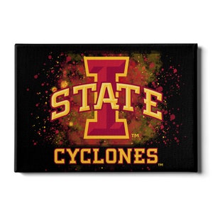 Iowa State | Cyclones | Iowa State Cyclones | Canvas Wall Art | Iowa State Logo | Metal Wall Art | Acrylic Wall Art | Wall Art