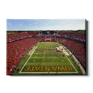 Iowa State Cyclones | Jack Trice Stadium End Zone | Iowa State Home Decor | Canvas Wall Art | Metal Wall Art | Acrylic Wall Art