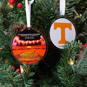 Tennessee Volunteers | Vols Beat Alabama Score | Tennessee Storms the Field | 2022 Edition | Tennessee Football | Christmas Ornament
